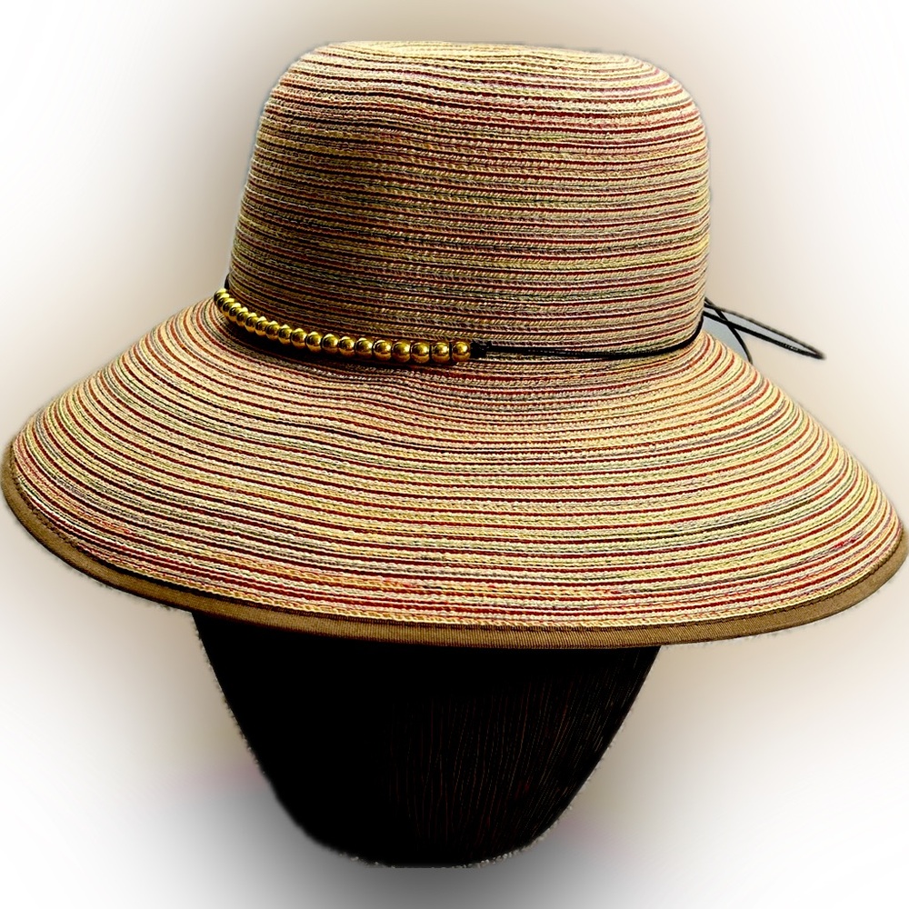 Peter Grimm BETH Wide Brim Sun Hat Cotton Nylon Blend OS Adjustable NEW - Picture 2 of 15